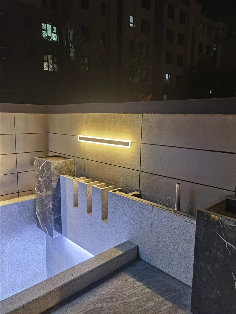 Outdoor Waterproof LED Wall Lights with Remote – Modern Dimmable