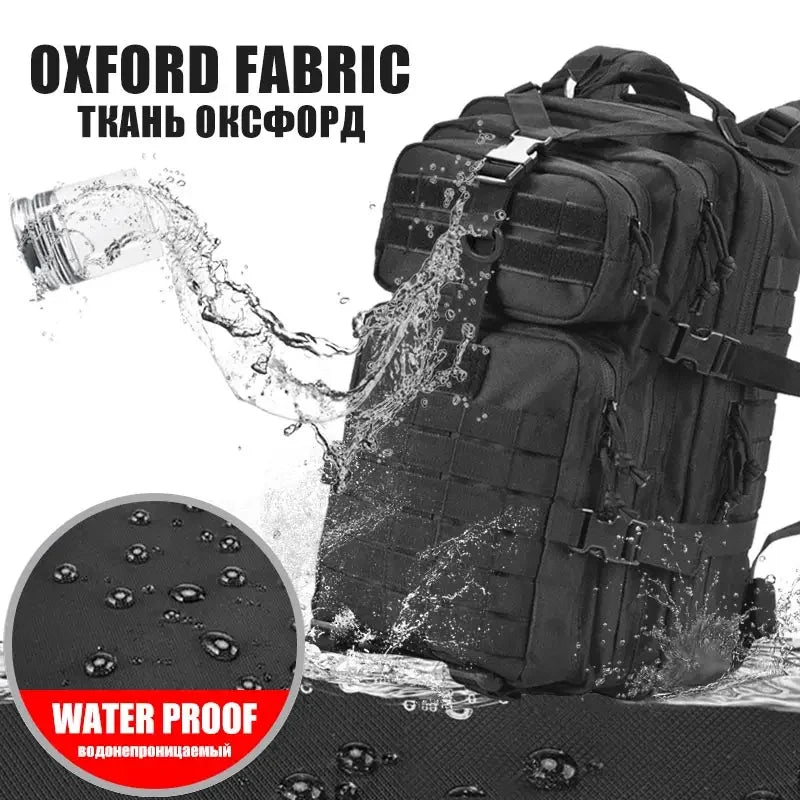 50L Tactical Backpack for Men – Outdoor Travel, Hiking & Hunting Bag