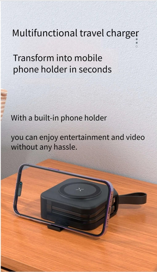 10000mAh Magnetic Wireless Power Bank with Cable & Plug – PD22.5W