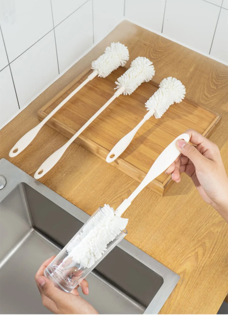 Long Handle Sponge Cup Brush – Bottle & Glass Cleaner Tool