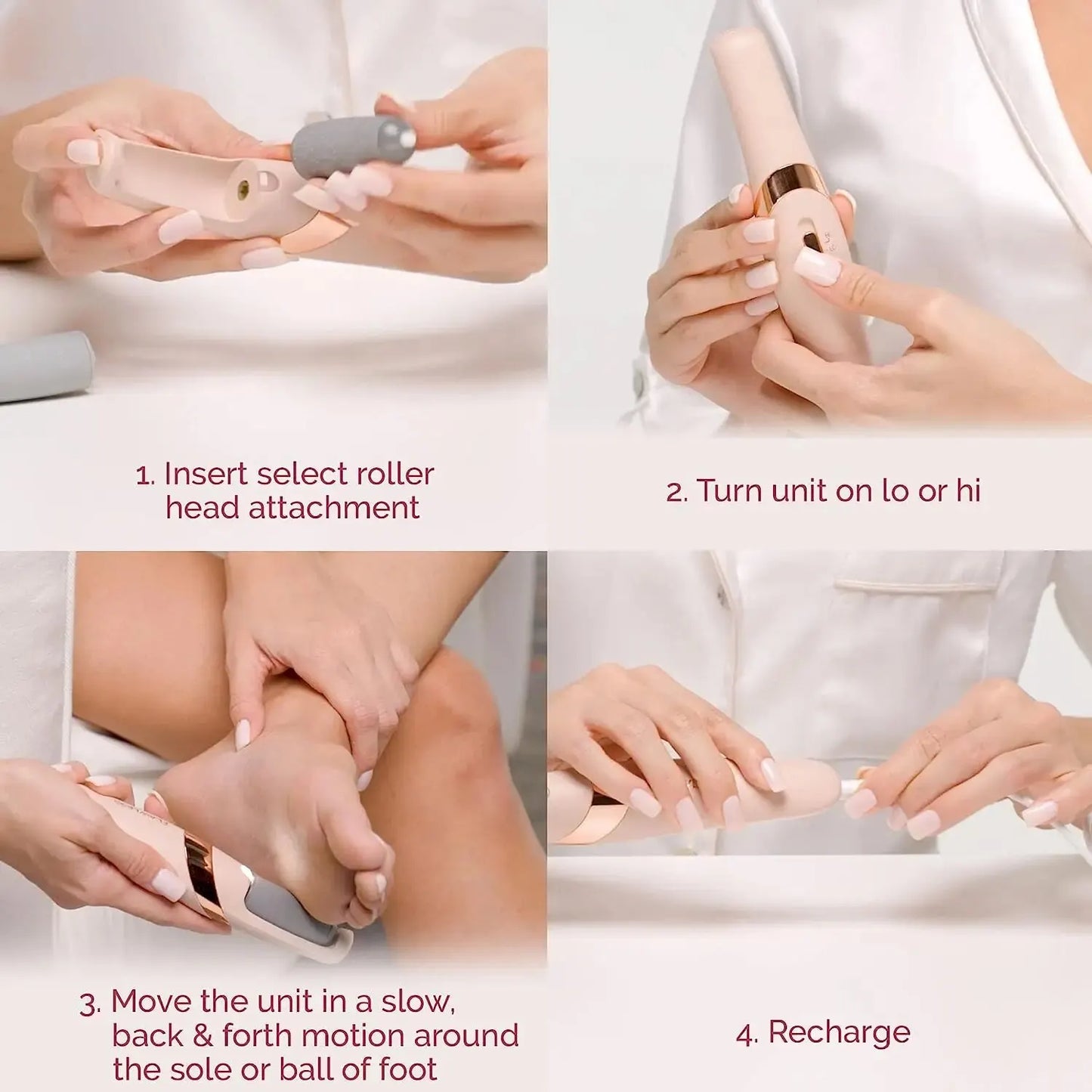 Rechargeable Electric Callus Remover | Waterproof Foot File