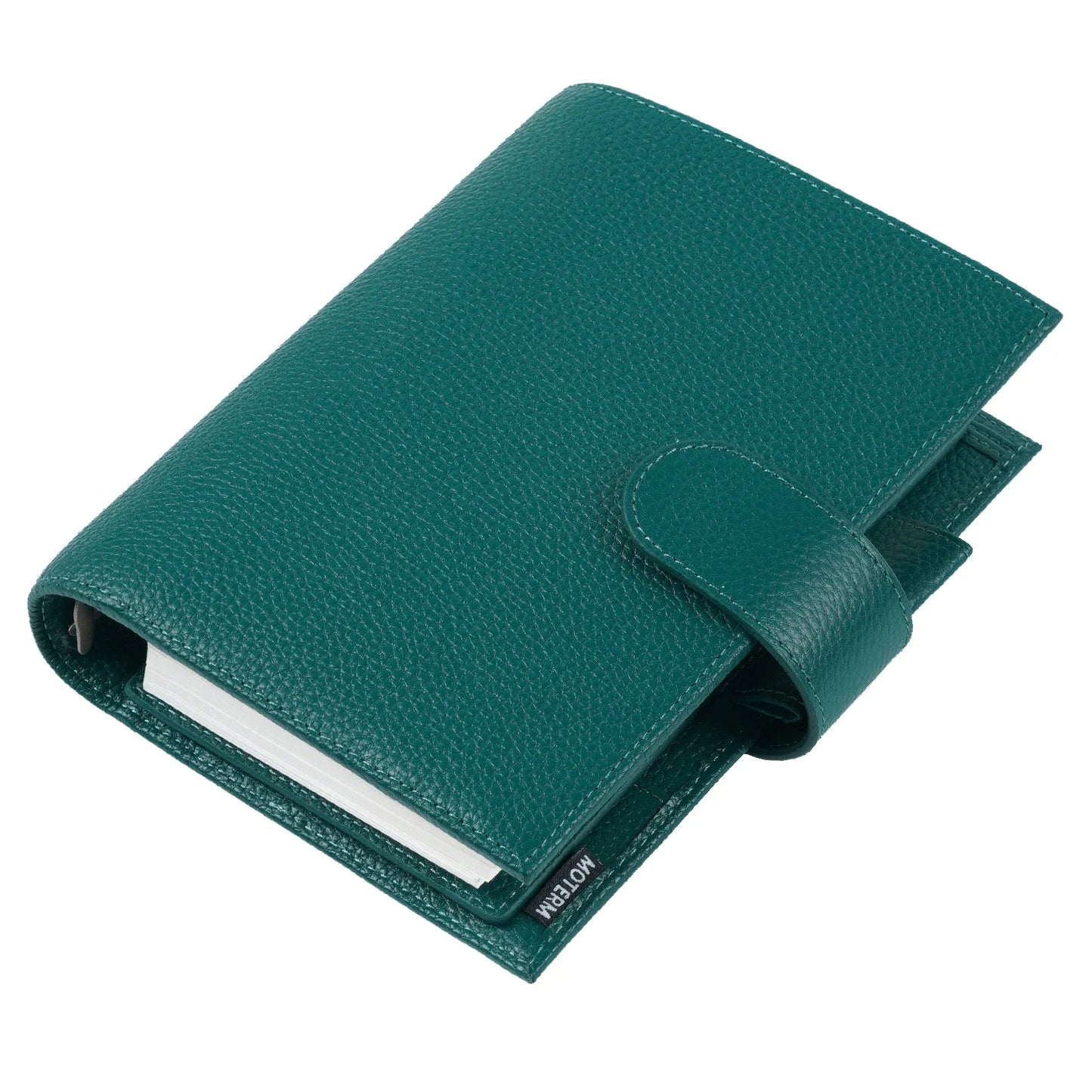 Personal Size Planner – 30mm Rings, Genuine Pebbled Grain Leather