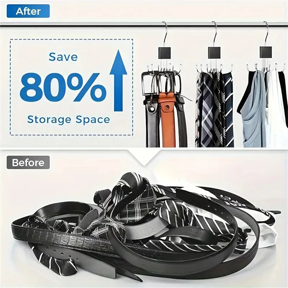 360° Rotating Storage Hanger Hook for Bras, Scarves, Ties & Accessories