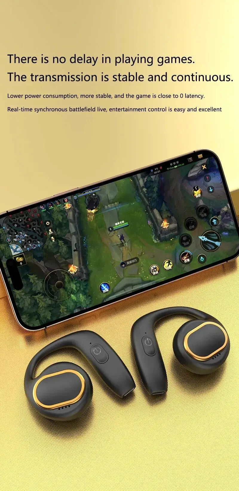 G19 Open-Ear Bluetooth Headset – Air Conduction Wireless Earhook