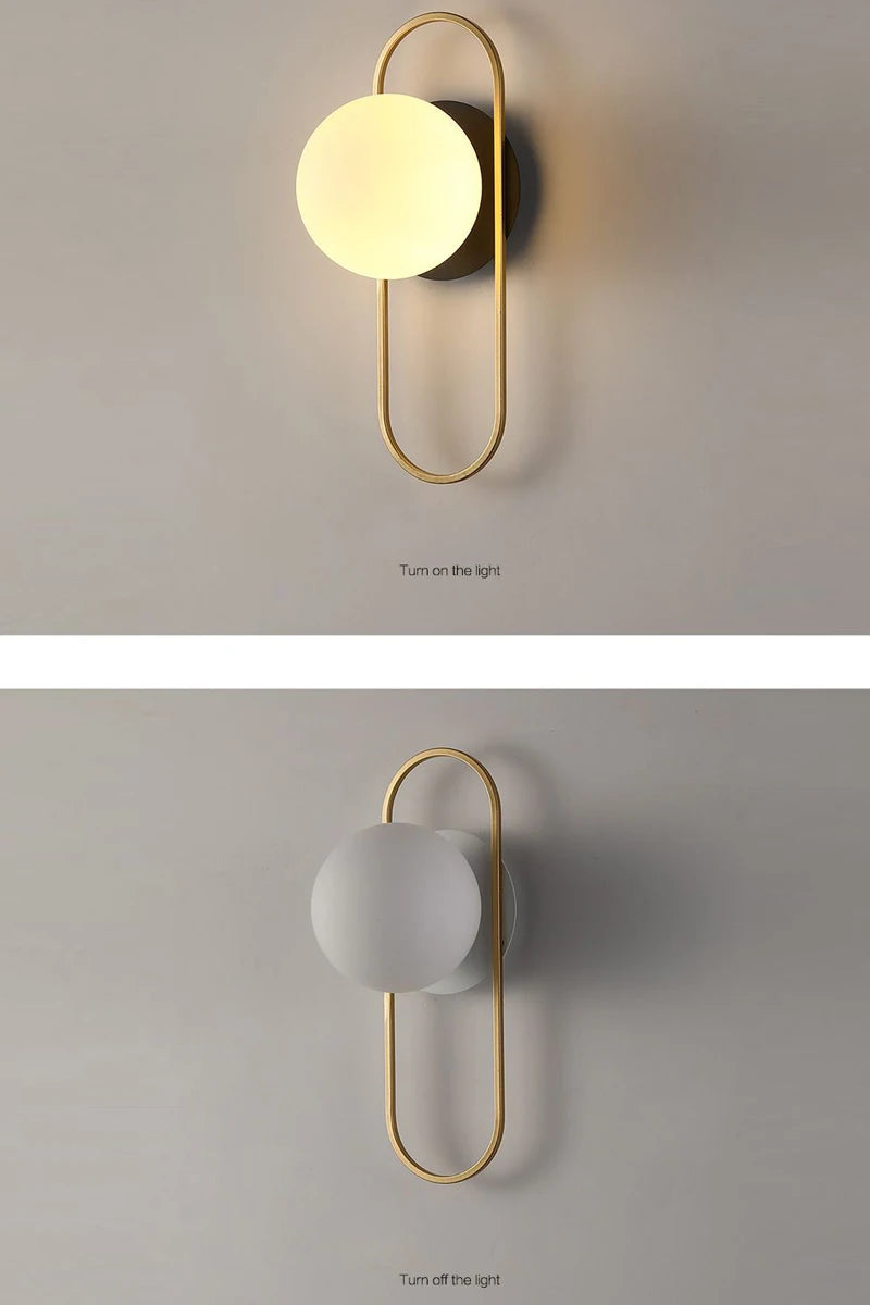 Interior LED Wall Lamp with G9 Bulb – Black & Gold Wall Sconce