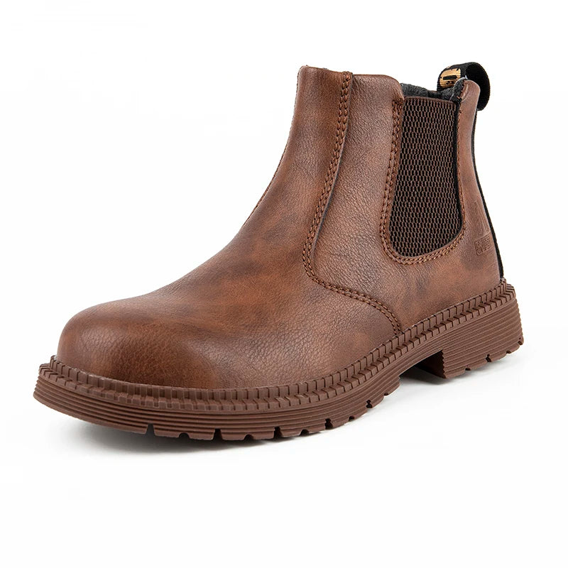 Cartmela 2023 Men’s Leather Safety Boots