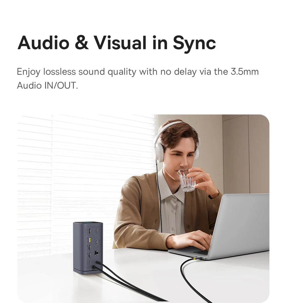 USB-C 11-in-1 Hub – 4K HDMI, DP Triple Display, 100W PD Dock