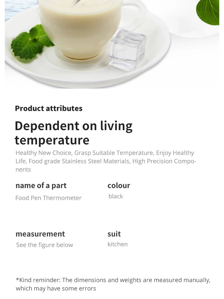 Digital Probe Kitchen Thermometer for Baking, Grill & Liquids