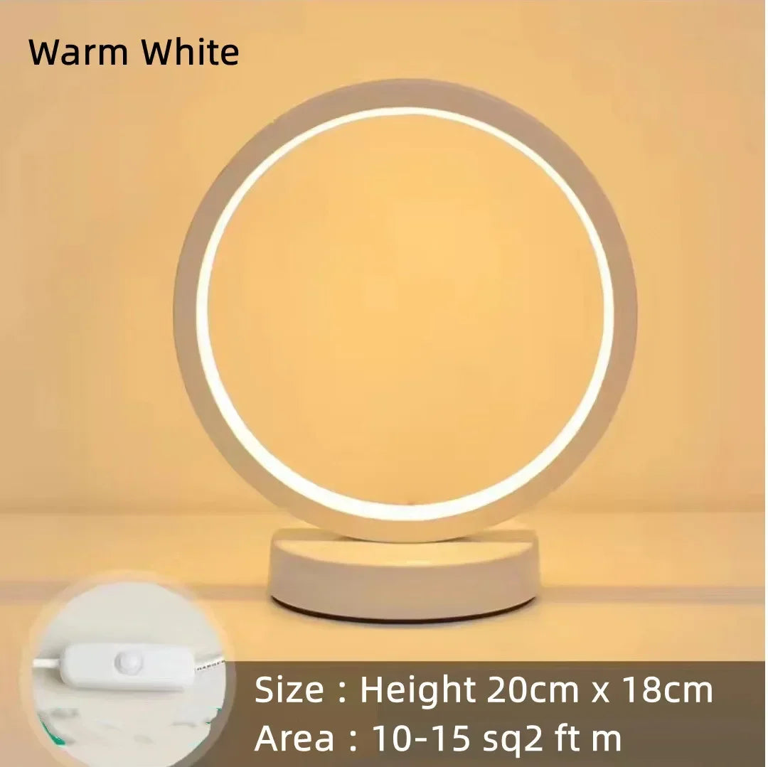 Cartmela 20CM LED Circular Ring Table Lamp