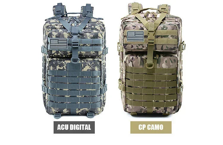 50L Tactical Backpack for Men – Outdoor Travel, Hiking & Hunting Bag