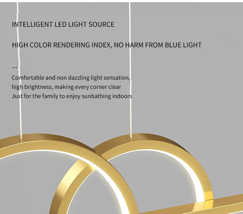 100cm Modern LED Pendant Light – Long Strip Dining Table Fixture