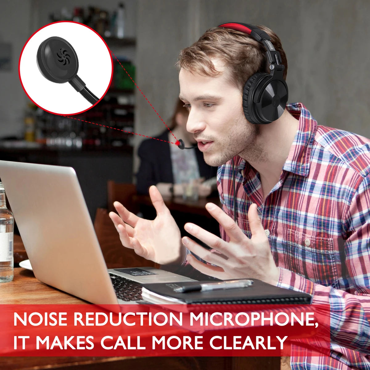2-in-1 Bluetooth 5.2 Headphones – Wireless & Wired with Mic