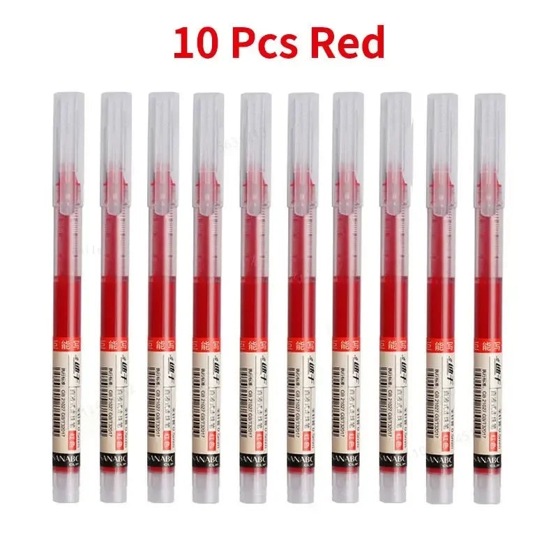 10Pcs High-Quality Needle Tip Gel Pens