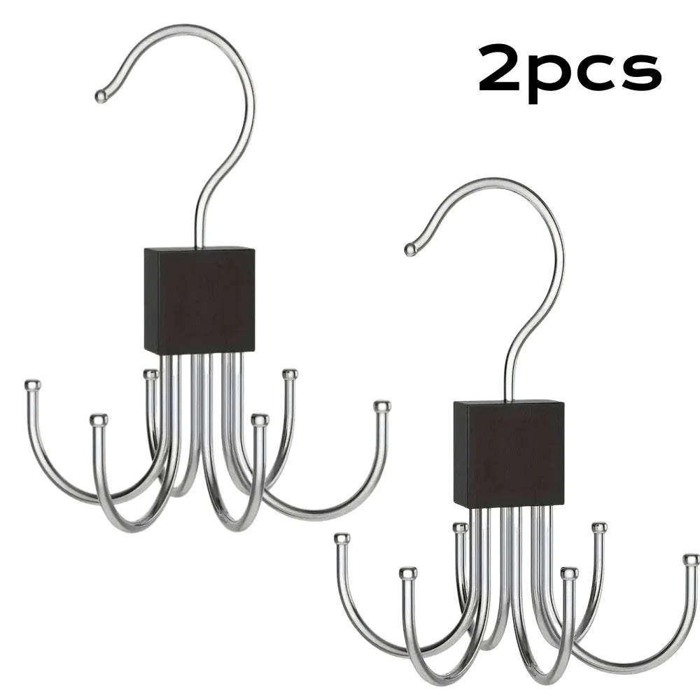 360° Rotating Storage Hanger Hook for Bras, Scarves, Ties & Accessories