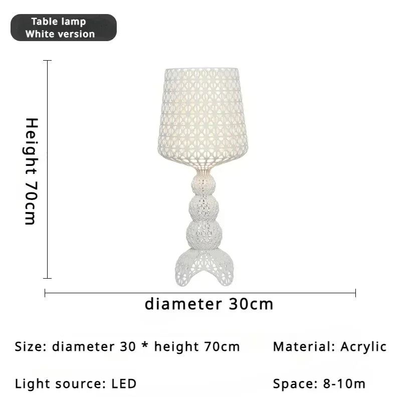 Italian Designer Hollow Goblet Acrylic Floor Lamp