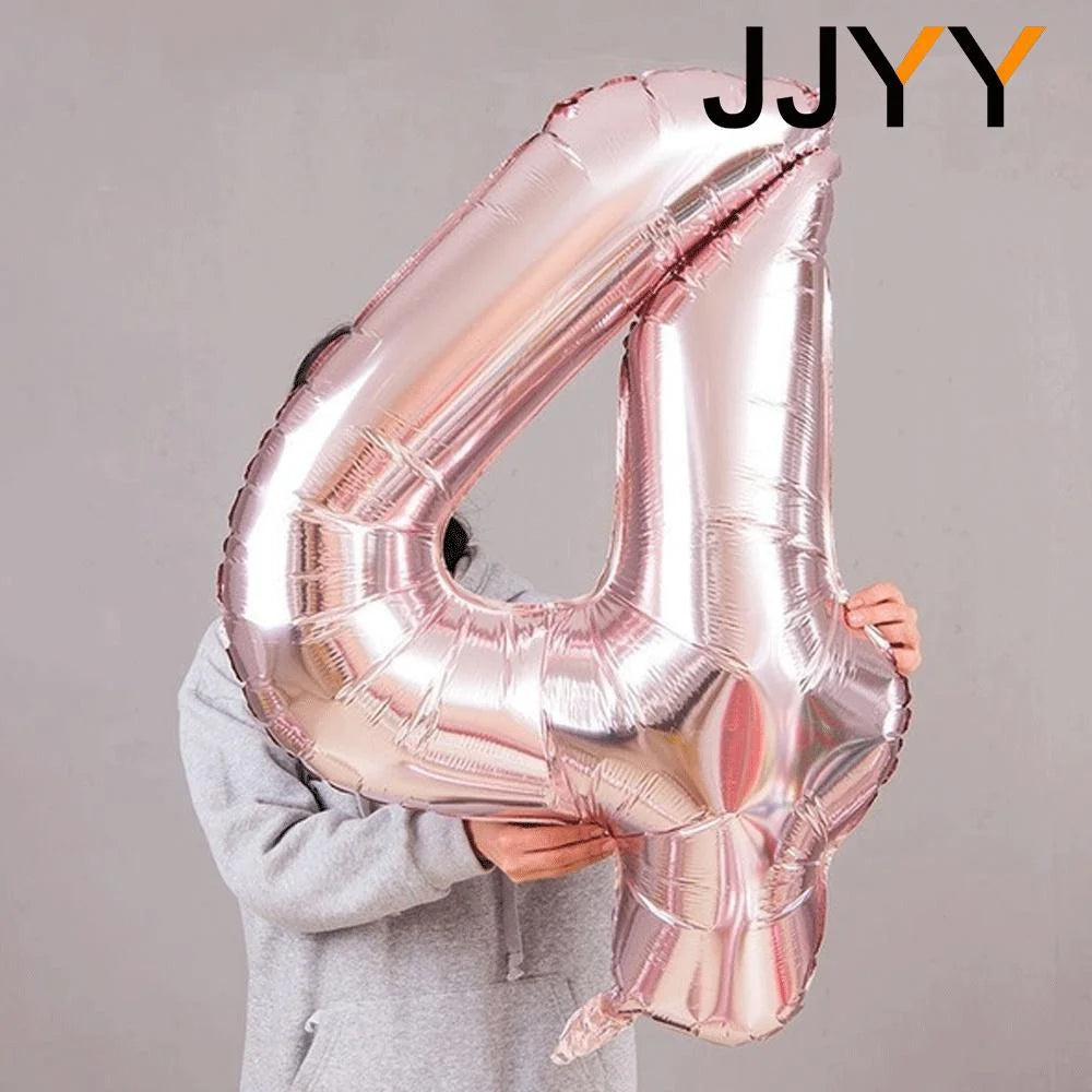 32" Foil Number Balloons 0–9 – Birthday & Party Decorations