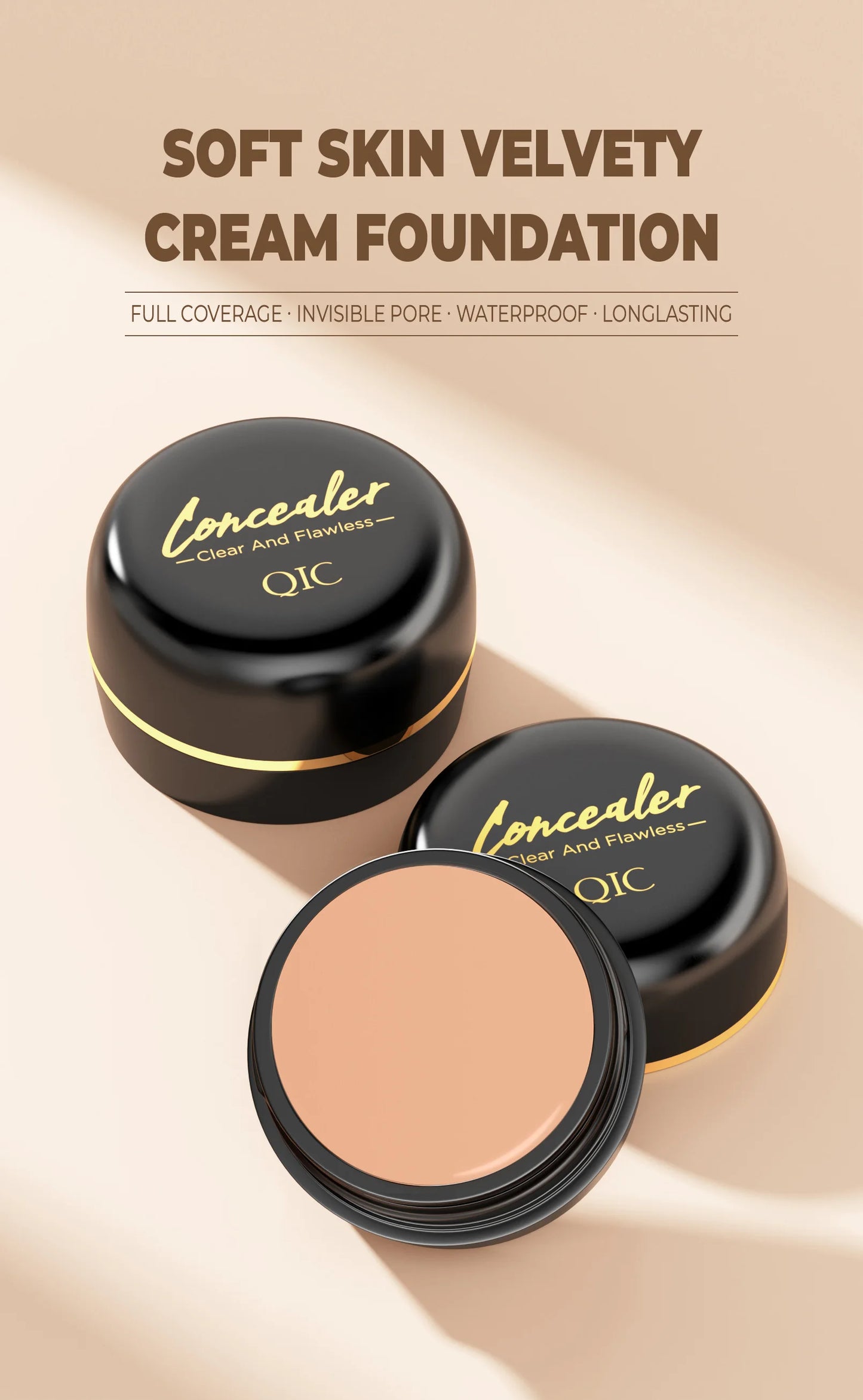 Waterproof Full Coverage Concealer for Scars, Tattoos & Blemishes