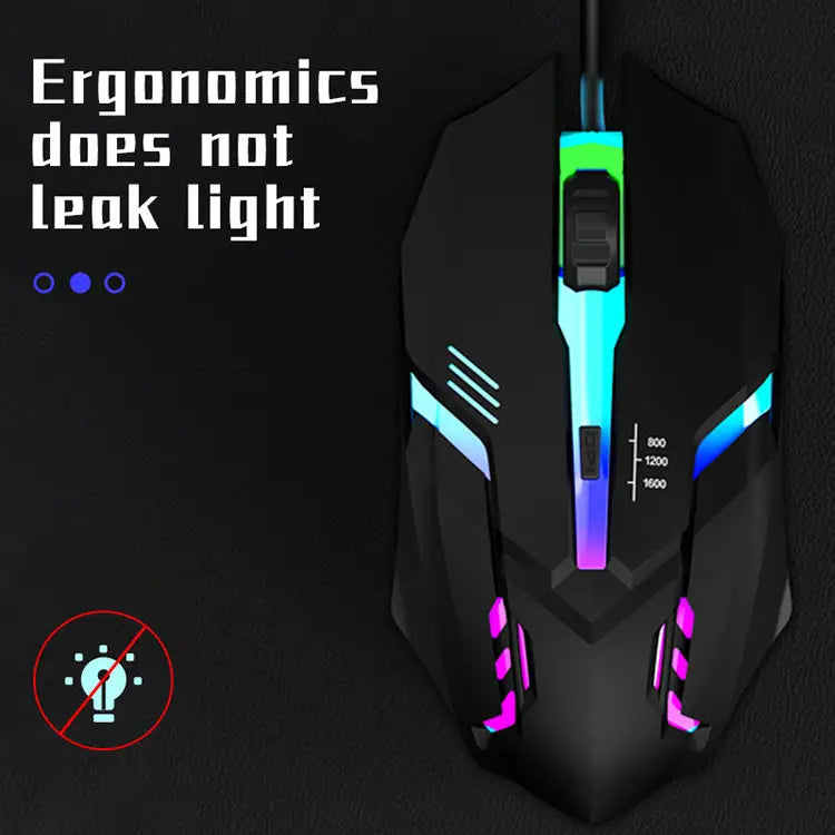 2023 Ergonomic Gaming Mouse – USB Backlit Computer & Laptop Mouse