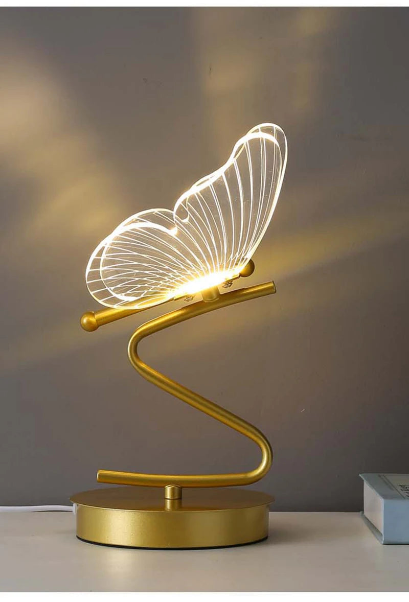 Cartmela Nordic LED Desk Lamp – Butterfly