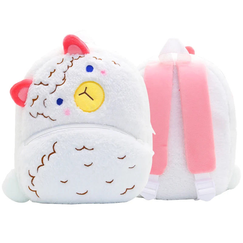 Cartmela Cute Animals Cartoon Plush Backpack - Kids Schoolbag
