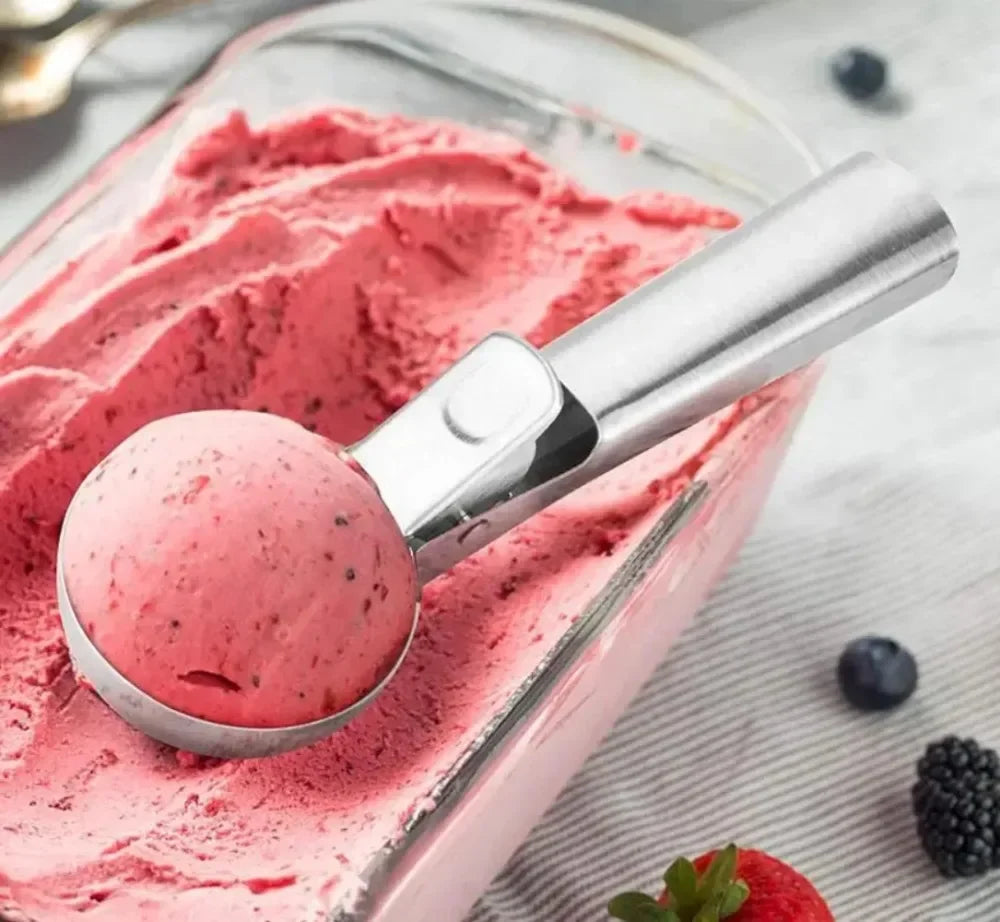 Stainless Steel Dual-Purpose Ice Cream & Fruit Scoop | Kitchen Tool
