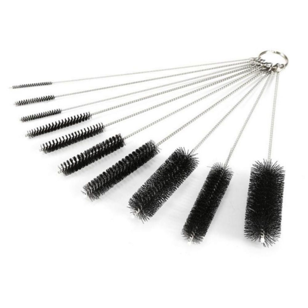 10pcs Kitchen Bottle & Straw Cleaning Brush Set – Nylon Bristles