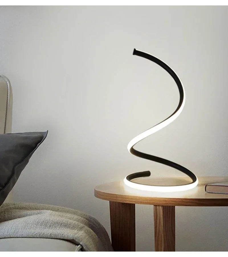Modern Spiral LED Table Lamp
