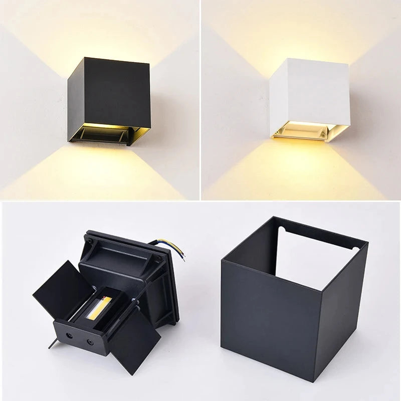 12W PIR Sensor LED Wall Light – Waterproof Outdoor/Indoor Lamp