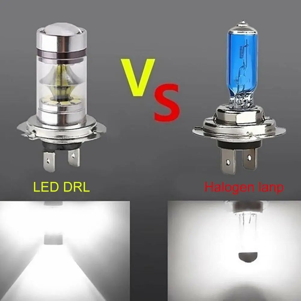 100W H4 H7 LED Headlight Bulbs – 6000K Bright Fog & Driving Lights