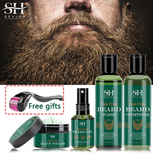 Beard Growth Kit for Men – Oil, Shampoo & Moustache Care Set