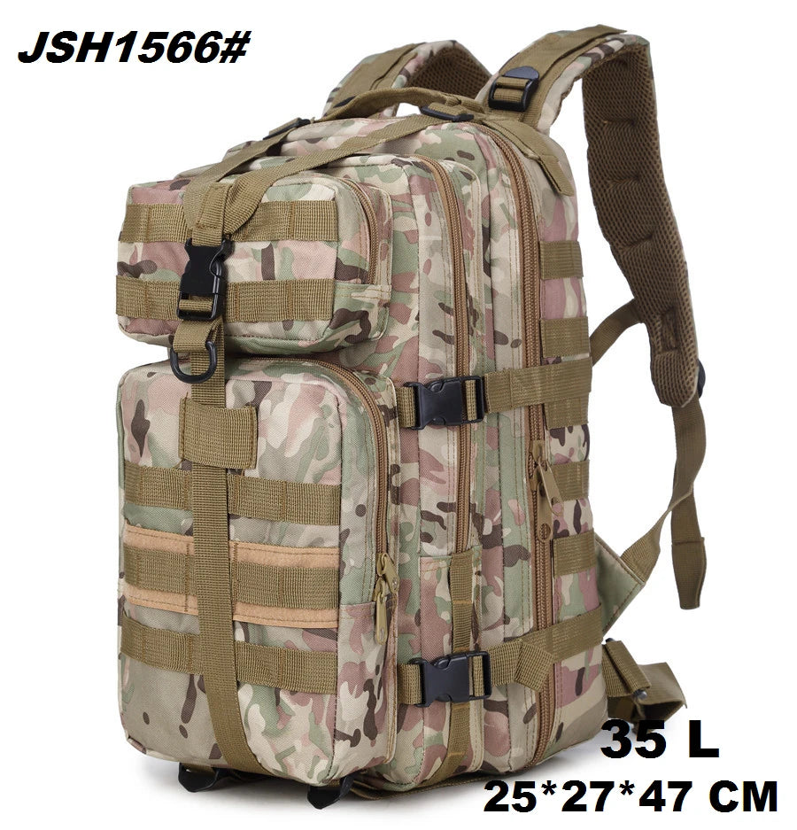 Tactical Backpack – Small Gym, Travel & Hiking Bag with Molle System
