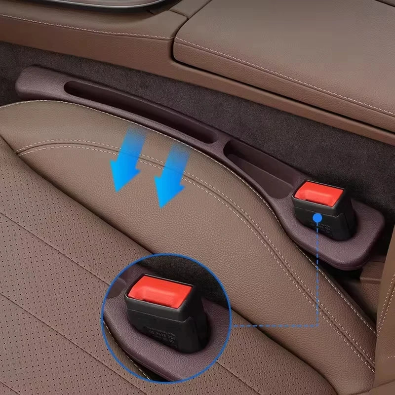 Car Seat Gap Filler Organizer – Waterproof Storage Plug with 2 Grooves