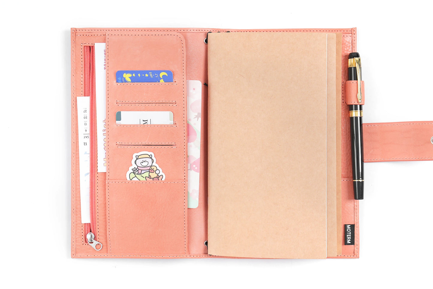 Vegetable Tanned Leather Travel Notebook – Standard Planner Cover