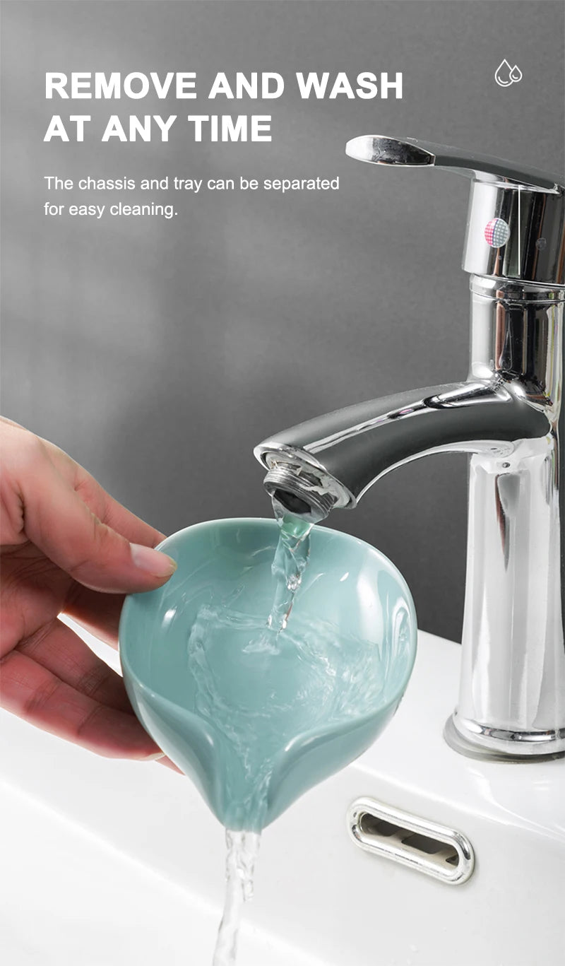 Leaf Shape Soap Holder with Suction Cup