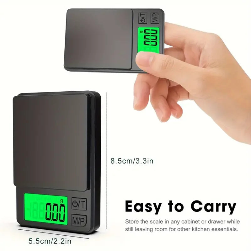 Precision Pocket Scale 1000g X 0.1g – Digital Scale for Food, Travel