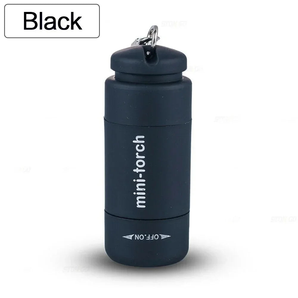 USB Rechargeable LED Pocket Flashlight – Mini Keychain, Waterproof