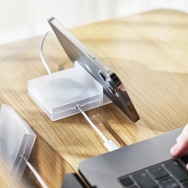 Portable Transparent Cable Organizer & Retractable Wire Winder