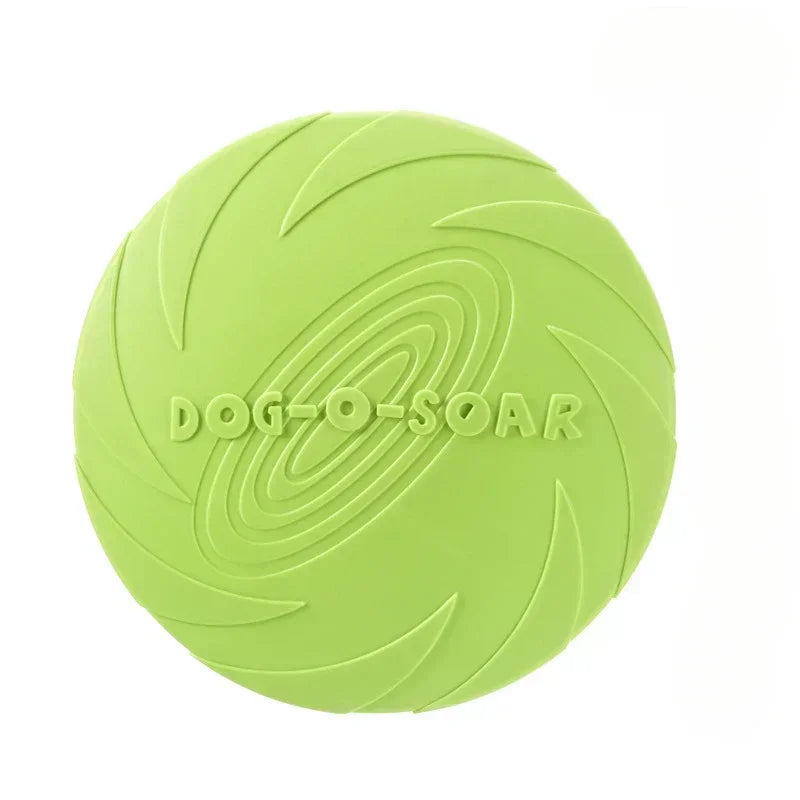 Multicolor Dog Frisbee Toy – Silicone Flying Disc for Fun & Training