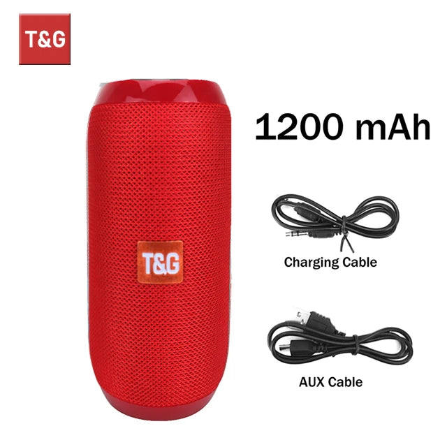 T&G TG117 Bluetooth Speaker Portable Waterproof Outdoor Stereo TWS