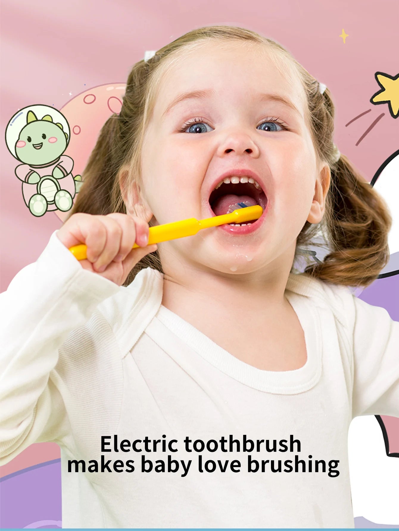 Kids Electric Toothbrush Cartoon Design