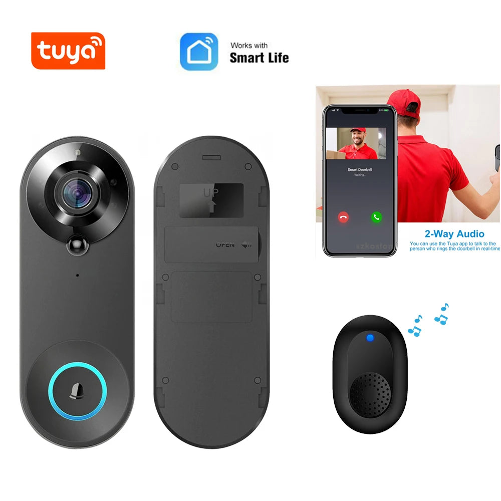Cartmela 1080P WiFi Smart Video Doorbell | Wireless Home Security Camera
