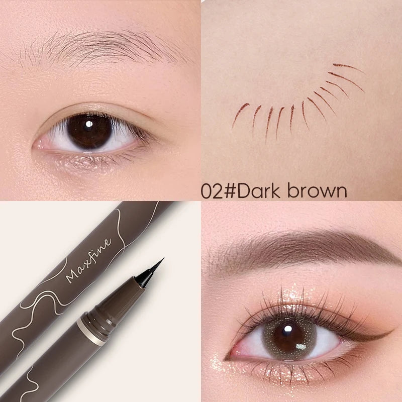 Waterproof Fine Tip Eyeliner Pen–Quick-Dry, Smudge-Proof for Beginners
