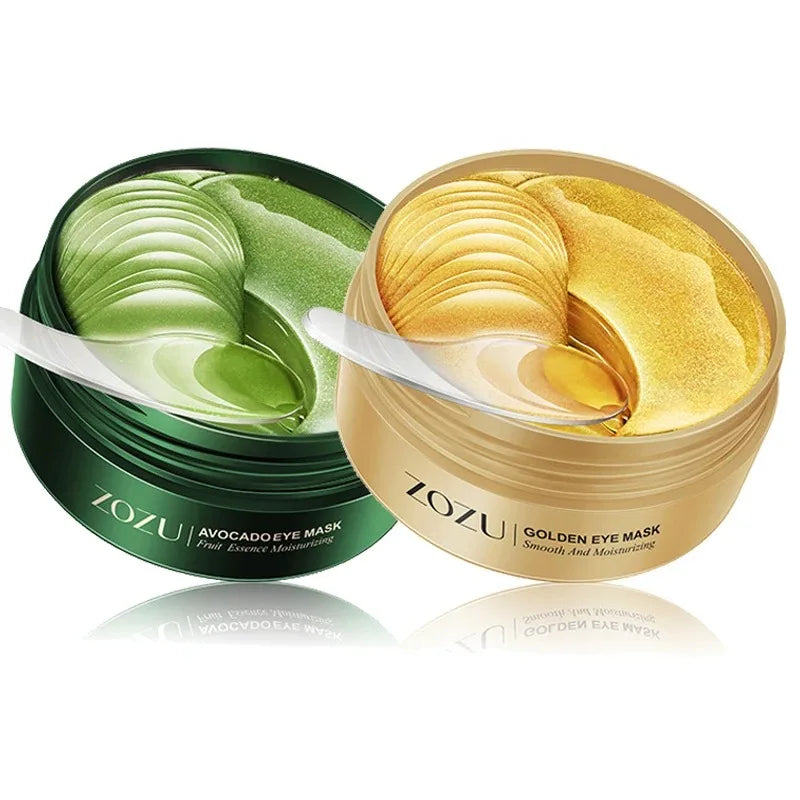 Avocado & Gold Eye Mask Patches – Anti-Wrinkle & Dark Circles