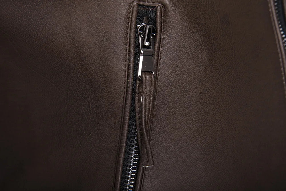 Cartmela Wolverine-Inspired Men’s PU Leather Jacket