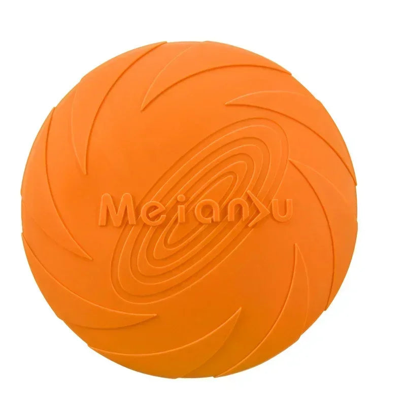 Multicolor Dog Frisbee Toy – Silicone Flying Disc for Fun & Training