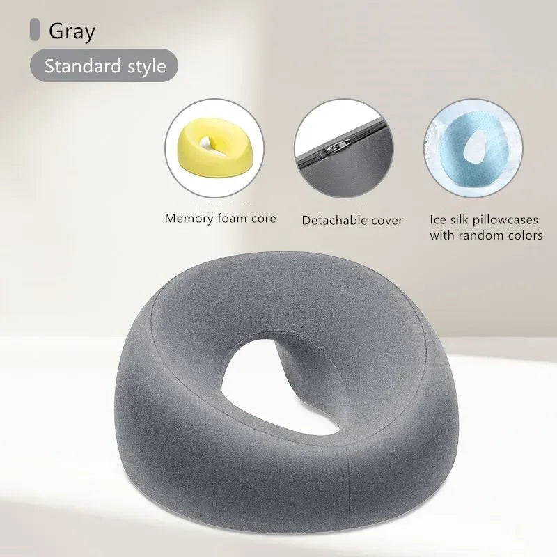 Face Down Memory Foam Pillow – Prone Nap & Massage Headrest