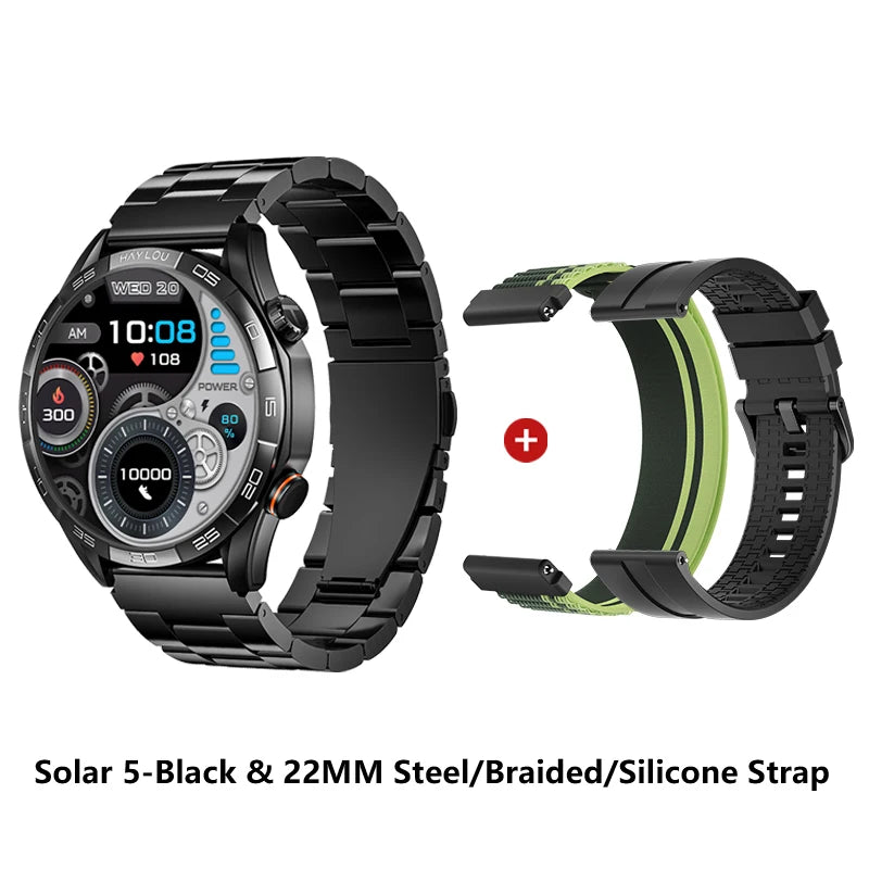 Solar 5 Voice Calling Smartwatch – AMOLED Display