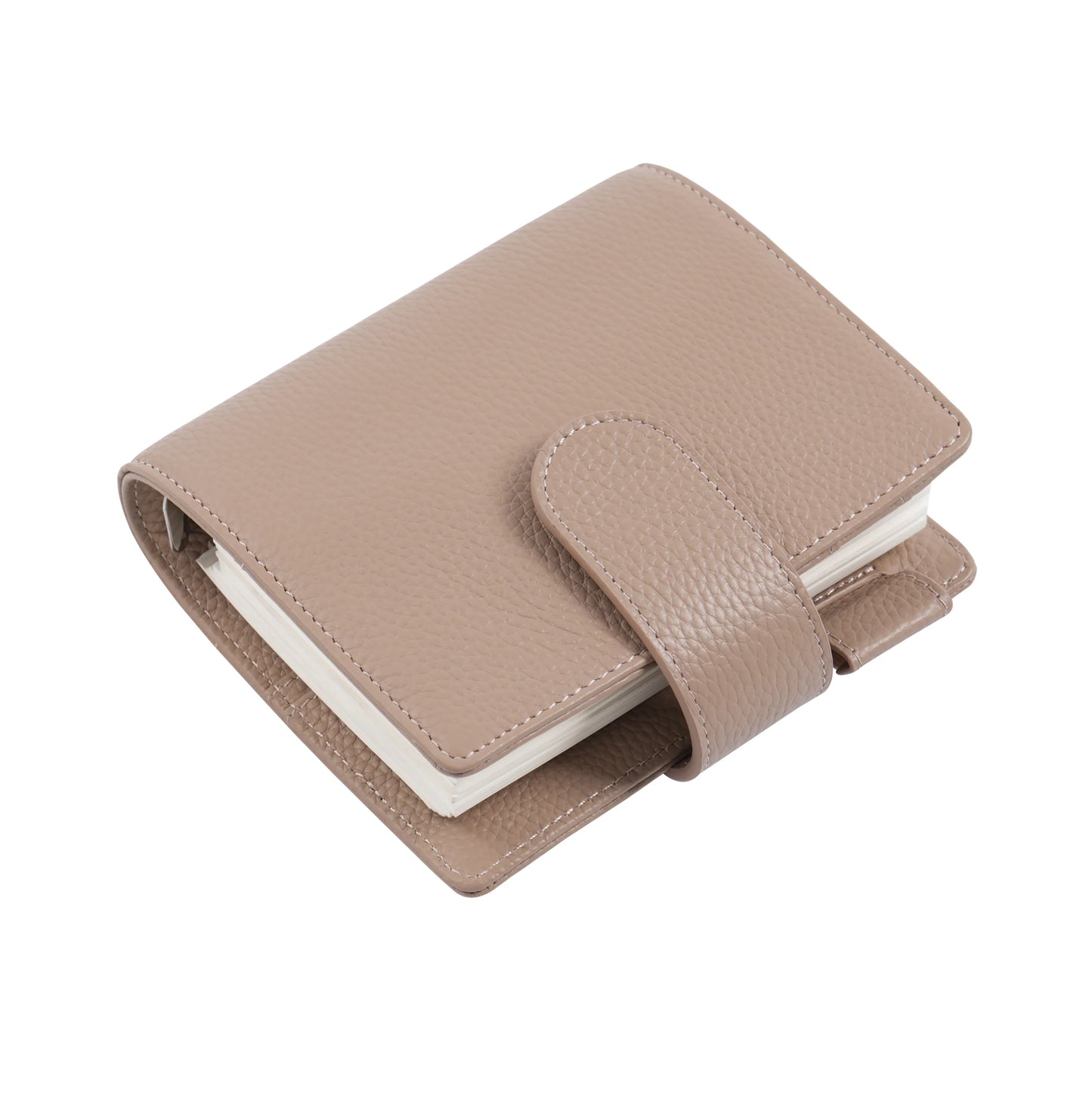 Elite Pocket A7 Rings Planner Cover – Pebbled Grain Leather, 25mm Rings