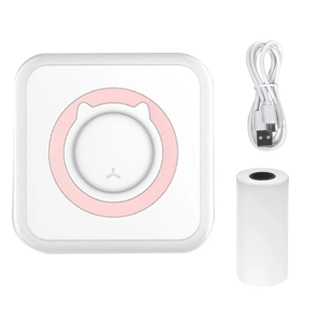 Mini Bluetooth Label Printer – Portable Error Note Photo Printer