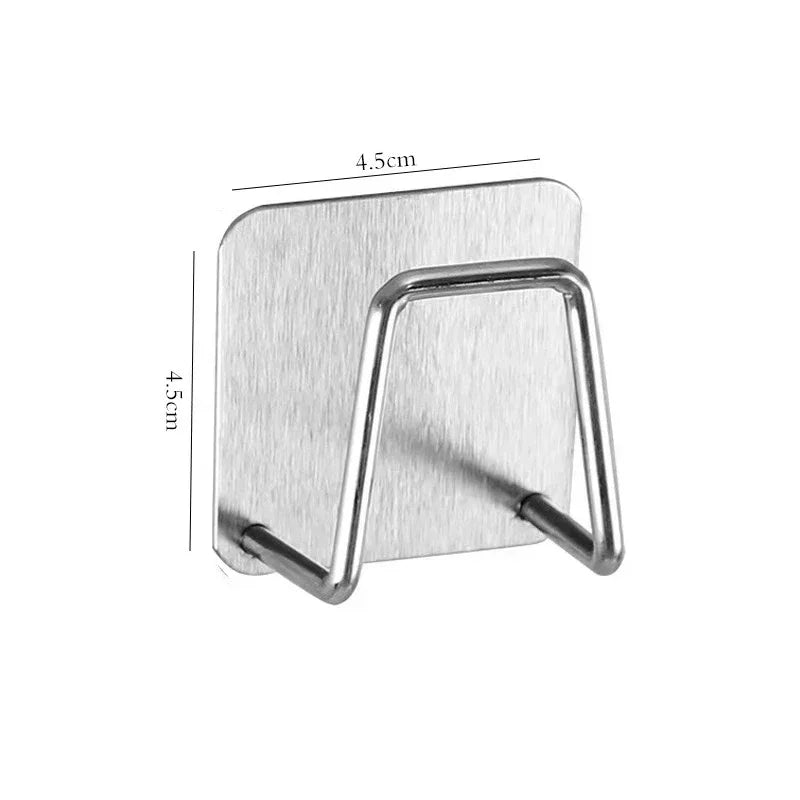 Stainless Steel Sink Sponge Holder – Wall-Mount Kitchen Organizer